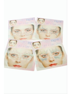 Zero Land Drnds Tırnak ve Yüz Süsleme Sticker - Gümüş Rengi