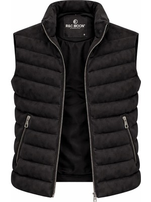 Classics Men Rc Moon Fermuarlı Erkek Slim Fit Süet Yelek 7584