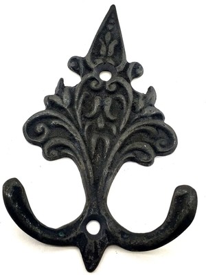 AyrStore Buğz Eco Lounge Antika Tarz Dekoratif Pirinç Çam Figürlü Askı - 98X57 Mm, Oksit