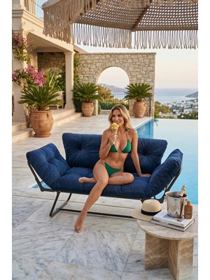 AVYNA Varelux™ Comfortmotion Kanepe | Açılır Kollu Premium Çekyat | Ikili Yataklı Koltuk - Lacivert