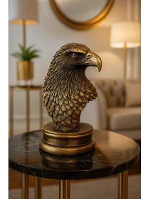 Genel Kaideli Kartal Biblo Heykeli - 17 cm Yükseklik - Şık ve Gerçekçi Detaylar