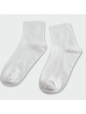 Zero Land Drnds Beyaz Renkli Erkek Kolej Çorap - Beyaz