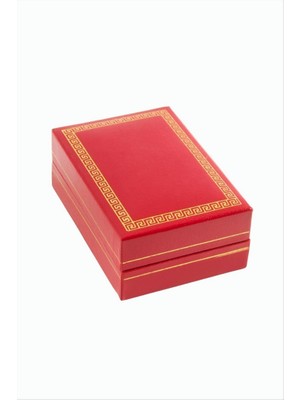 Zero Land Drnds Ahşap Küpe Broş Kutusu - Kırmızı