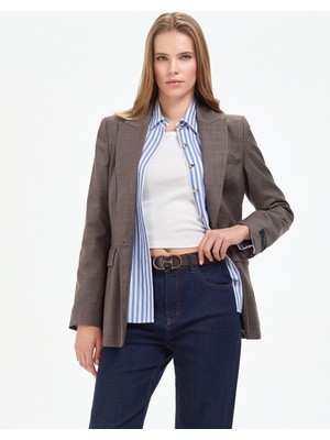 Pierre Cardin Kadın Vizon Slim Fit Ceket 50296900-VR052