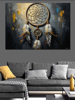 Tablomega Işıltılı Arka Planda Düş Kapanı Dekoratif Kanvas - Mdf Ahşap Tablo