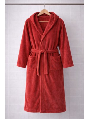 Bumefa %100  Pamuklu Kapüsonlu Yetişkin Bornoz