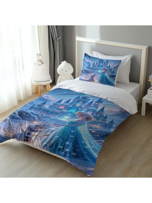 Elsa ve Kardan Adam Yatak Örtüsü M11