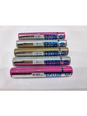 Faber-Castell Faber Castell Grip Min 0,7 2b 60 mm 120'LI Tüp 5 Adet( 2 Pembe 2 Gri 1 Gold)