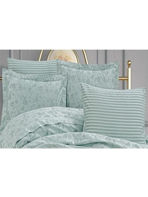 Finezza Rita Bambu Jakar Kumaş Mint Ikili Oksford 60X80 cm Yastık Kılıfı 1337