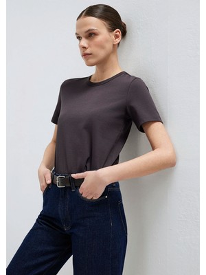 Mavi Kahverengi Basic Tişört 1614067-88615