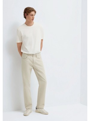 Mavi Lisbon Ekru Gabardin Pantolon 0010039-A3058