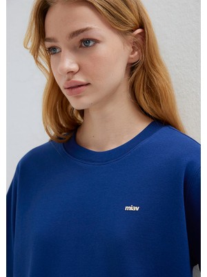 Mavi Miav Baskılı Lacivert Tişört 1614092-70722