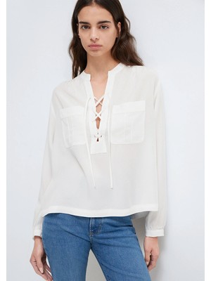 Mavi Ekru Bluz 1211513-80194