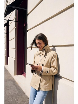 DeFacto Regular Fıt TRENÇKOT G0752AX26SP