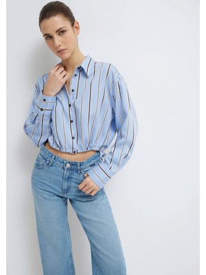 Mavi Çizgili Gömlek 1211510-91571