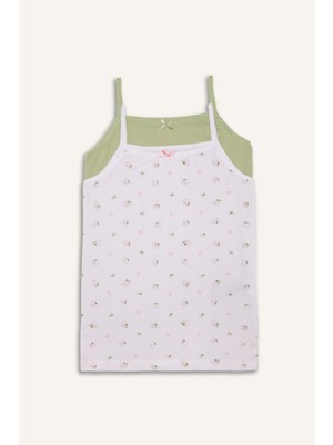 DeFacto Çiçekli 2'li Atlet Kız Çocuk G8645A826SP