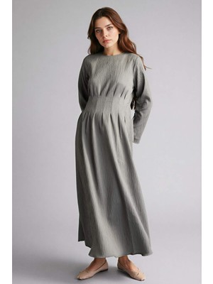 DeFacto Krinkıl Kumaş Maxi Elbise H0191AX26SP