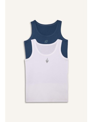 DeFacto Uzay Baskılı 2'li Atlet Erkek Çocuk H0700A826SP