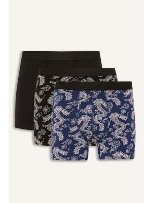 DeFacto Regular Fit Hayvan Baskılı 3'lü Boxer G3842AX26SP