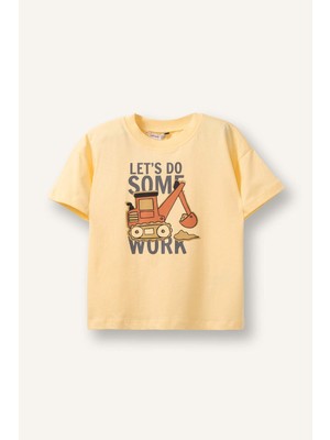 DeFacto Oversize Baskılı Kısa Kollu Tişört Erkek Bebek H4432A526SM