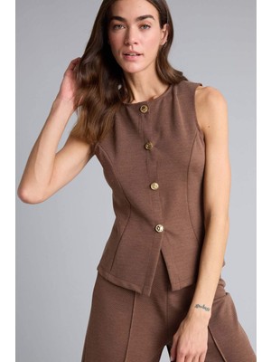 DeFacto Slim Fit Düğmeli Yelek H5401AX26SP