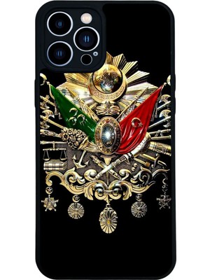 iPhone 12 Pro Max Uyumlu Osmanli Tugrasi Tasarımlı Glossy Premium Kılıf