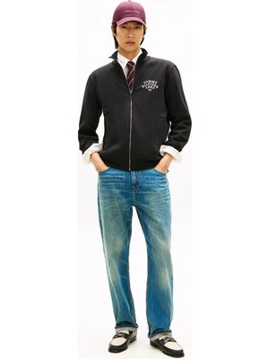 Tommy Hilfiger Siyah Erkek Sweatshırt MW0MW41425BDS_HILFIGER Arch Stand C