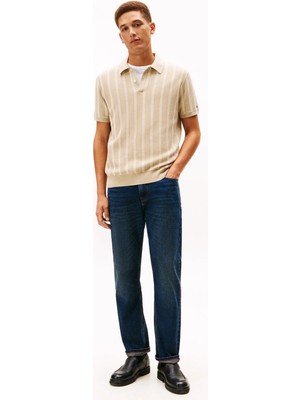 Tommy Hilfiger Haki Erkek Kazak MW0MW41949RBT_KNITTED Vertıcal Strı