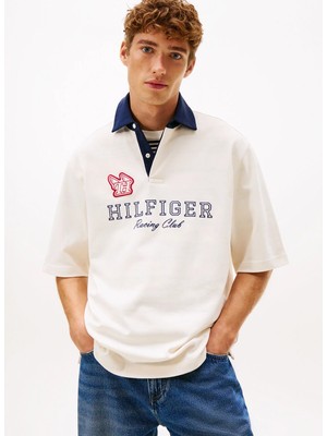 Tommy Hilfiger Sarı Erkek Polo T-Shirt MW0MW41963Z00_ATHLEISURE Rugby Clas