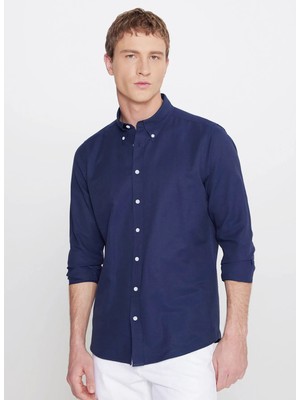 Altınyıldız Classics Lacivert Erkek Tailored Fit Gömlek ACE201000177_LAC