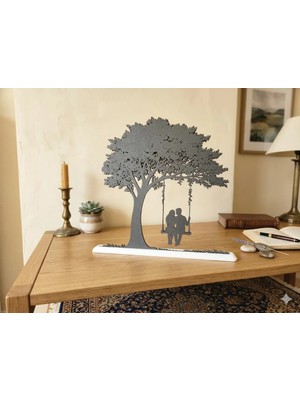 3D VAN TASARIM "zamanın Durduğu An" Konulu Dekoratif Ince Ağaç Figürü