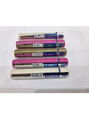 Faber-Castell Faber Castell Grip Min 0,7 2b 60 mm 120'LI Tüp 5 Adet(2 Beyaz 2 Pembe 1 Gold)