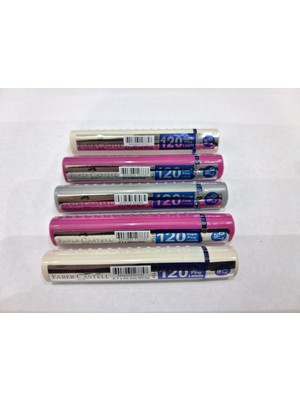 Faber-Castell Faber Castell Grip Min 0,7 2b 60 mm 120'LI Tüp 5 Adet(2 Beyaz 2 Pembe 1 Gri)