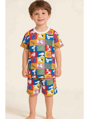 Slatco Kids Slatco Bayramlık Erkek Çocuk Yazlık Takım Patch Desen