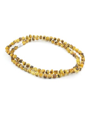 Murty99 Hakiki Doğal Küp Model Damla Kehribar Kolye