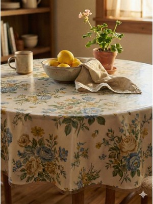 Beta Moda Hub Pvc Şeffaf Kalın 1,4 mm Yuvarlak Masa Örtüsü Kaymaz Taban, Tüm Ebatlar 1400 Micron