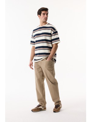 Mudo Erkek Vizon Rengi Straight Fit Pantolon
