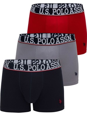 Erkek Renkli Desenli Pamuklu 3'lü Paket Boxer 80533