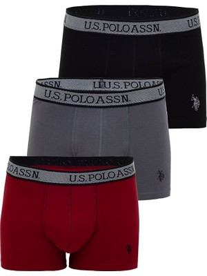 Erkek Renkli Desenli Pamuklu 3'lü Paket Boxer 80540
