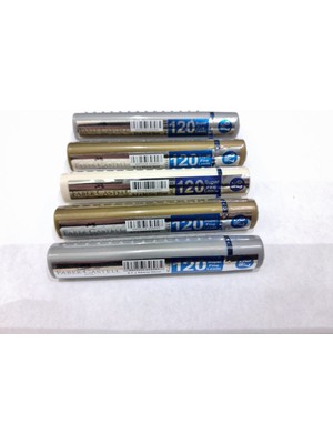Faber-Castell Faber Castell Grip Min 0,7 2b 60 mm 120'LI Tüp 5 Adet(2 Gri 2 Gold 1 Beyaz)