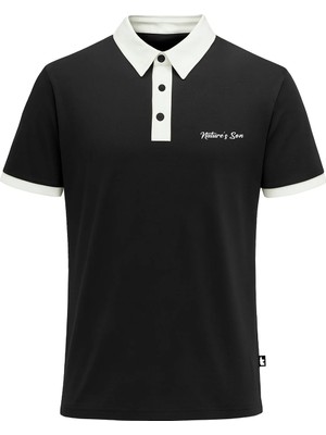 Bad Bear Awake Siyah Polo Yaka Erkek  Tişört