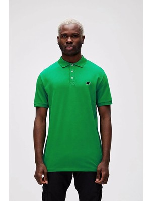 Bad Bear Gabriel Yeşil Polo Yaka Erkek Tişört