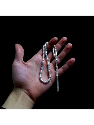 Tesbih Rüyası Kapsul Kesim 925 Ayar Gümüş Tesbih