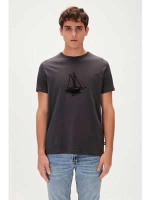 Bad Bear Art Of Journey Antrasit Erkek Baskılı Tişört