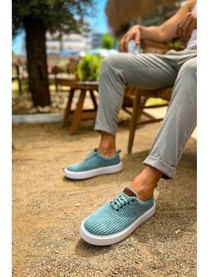 Marmara Qumasch CH173 - Kbt Velluto Erkek Ayakkabı Su Yesılı