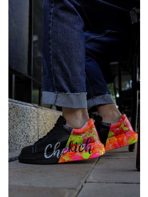 Marmara Qumasch CH254 - Cst Pittura Erkek Ayakkabı 481 Sıyah / Sarı Chekıch