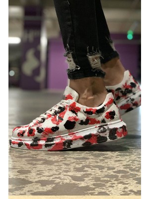 Marmara Qumasch CH254 - Cbt Pittura Erkek Ayakkabı 409 Kırmızı / Sıyah