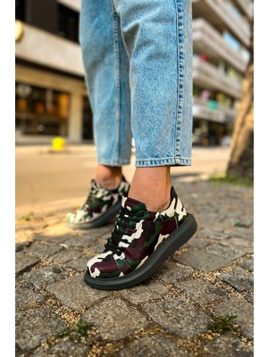 Marmara Qumasch CH252 - Rrt Printed Erkek Ayakkabı 306 Yesıl Kamuflaj