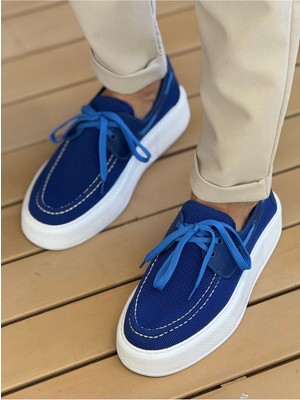 Marmara Qumasch CH2602 - Triko Erkek Ayakkabı Mavı