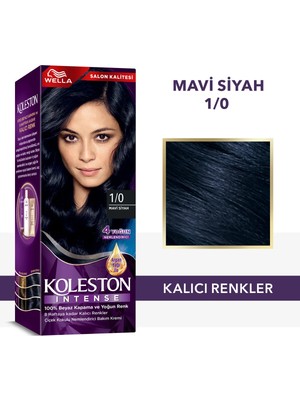 Wella Koleston Koleston Intense 1/0 Mavi Siyah Saç Boyası